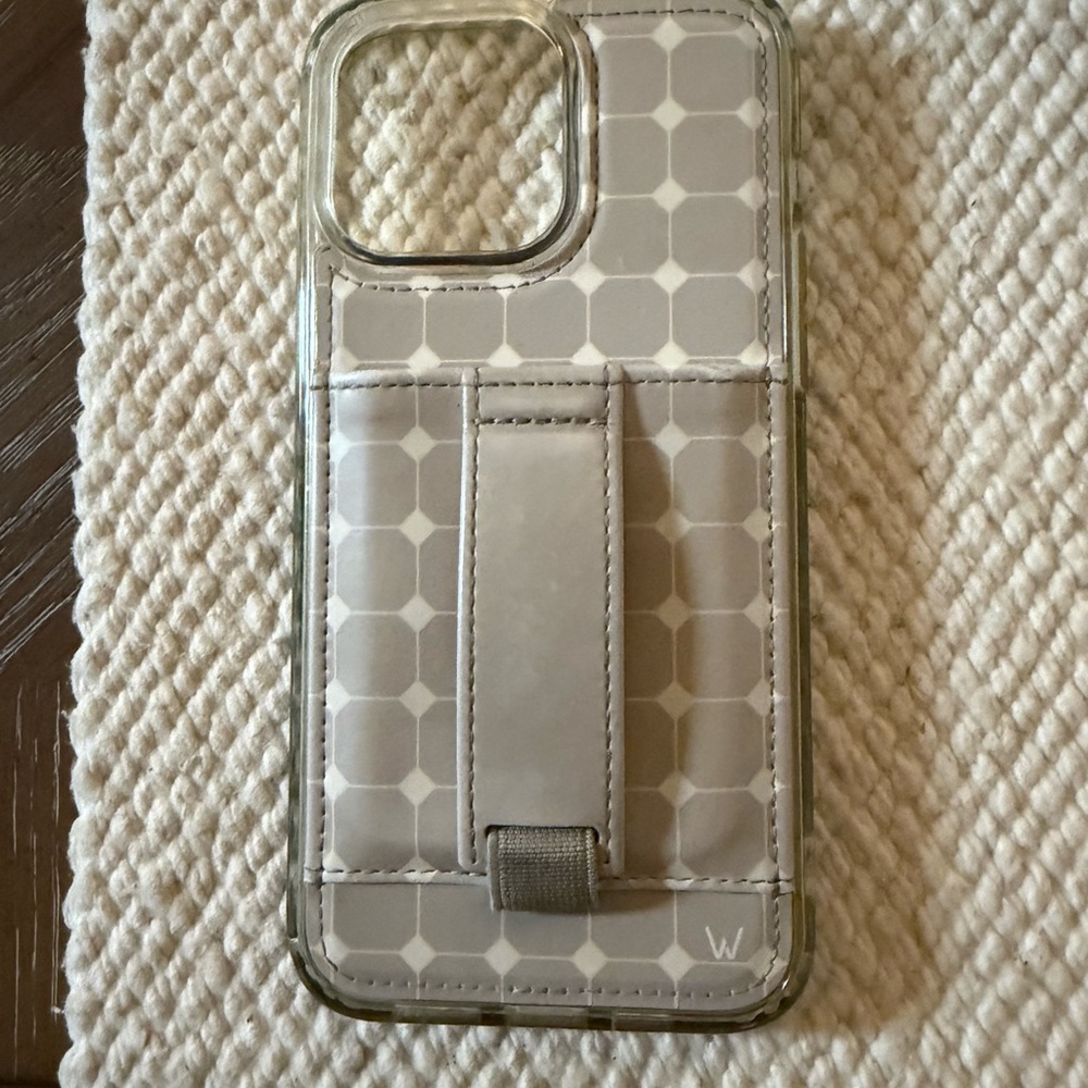 Wallis Gray Geometric Phone Case with Stand IPhone 14 Pro Max